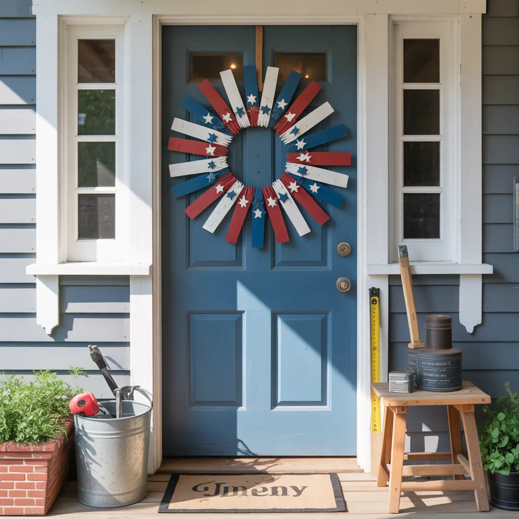 front door 4th of july wreath ideas