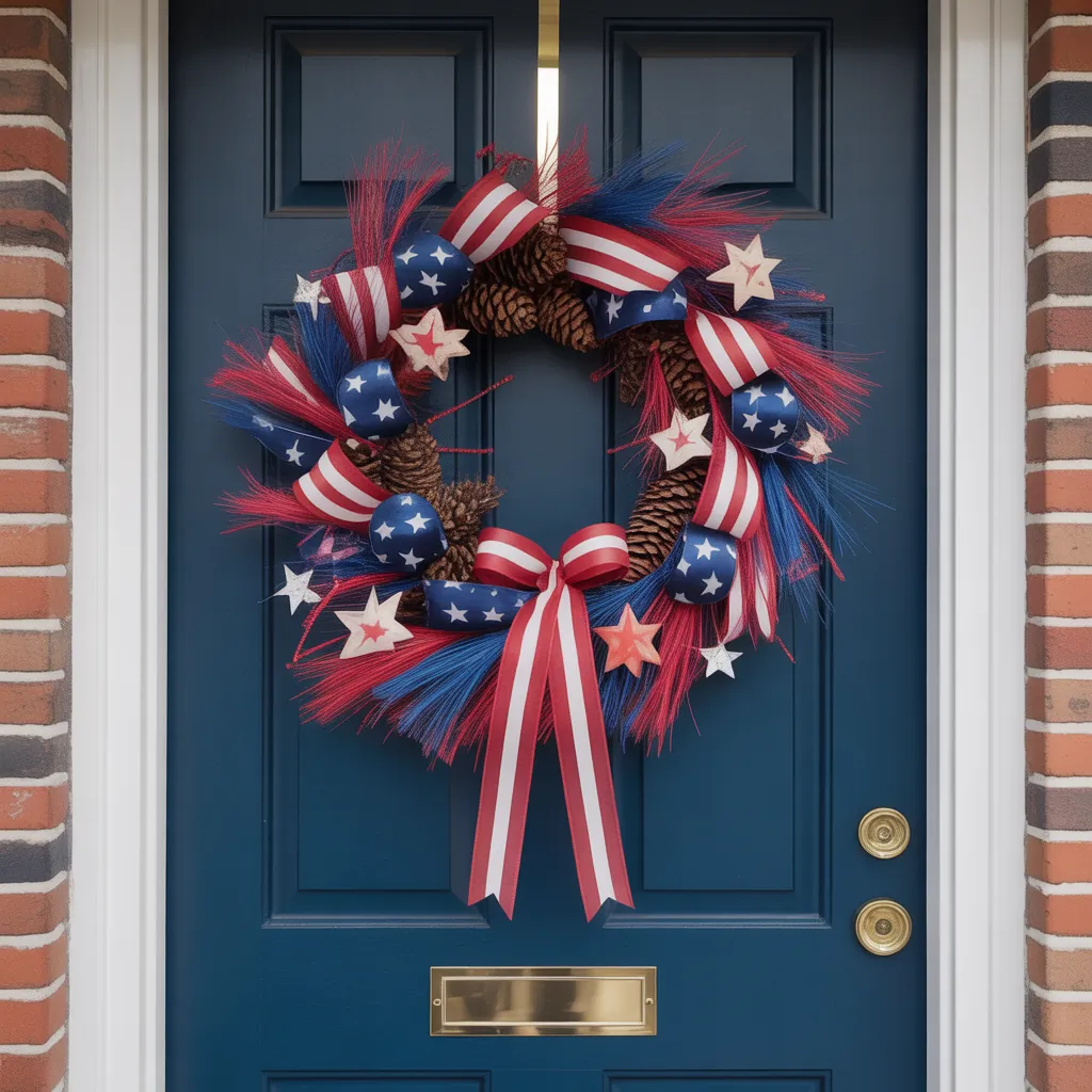 front door 4th of july wreath ideas