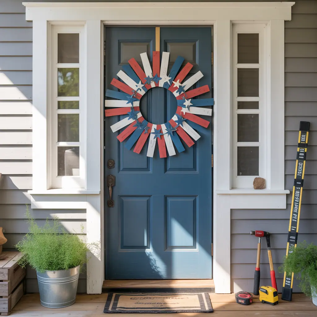 front door 4th of july wreath ideas