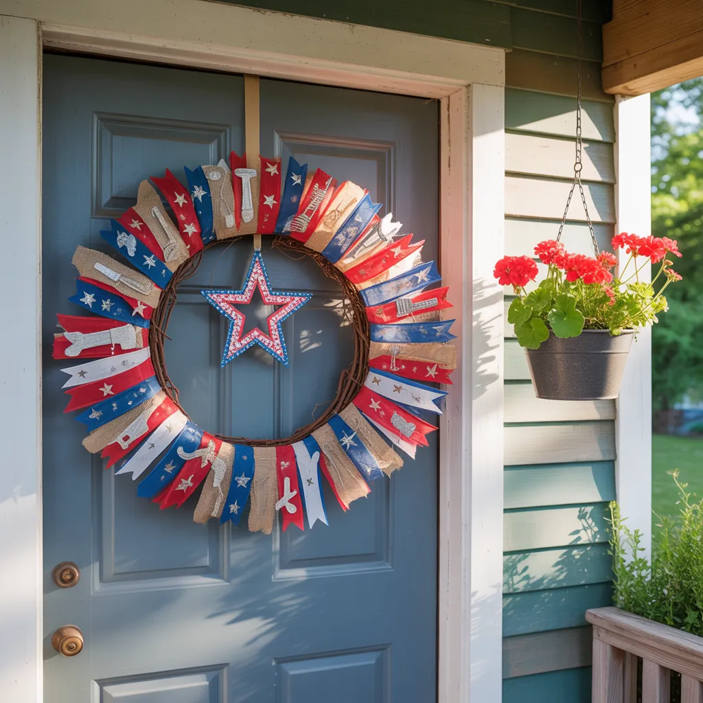 front door 4th of july wreath ideas