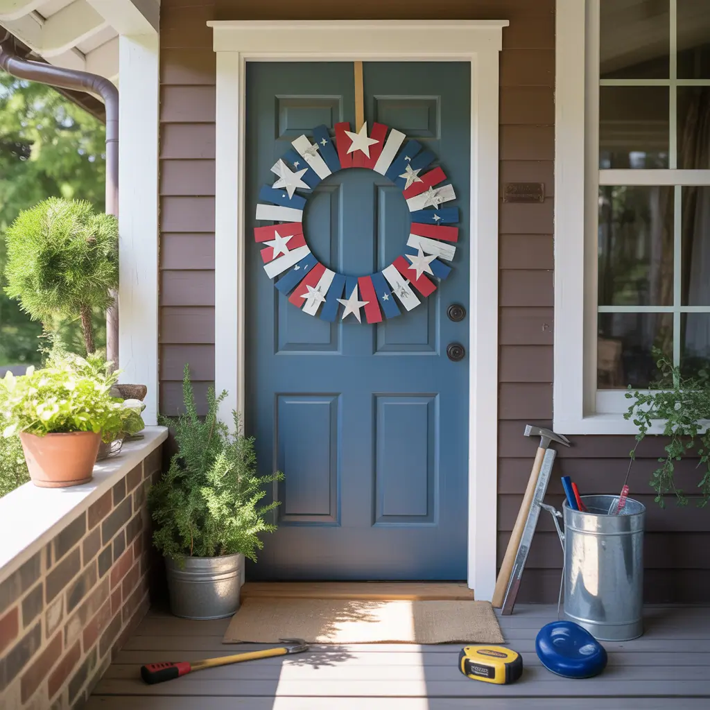 front door 4th of july wreath ideas