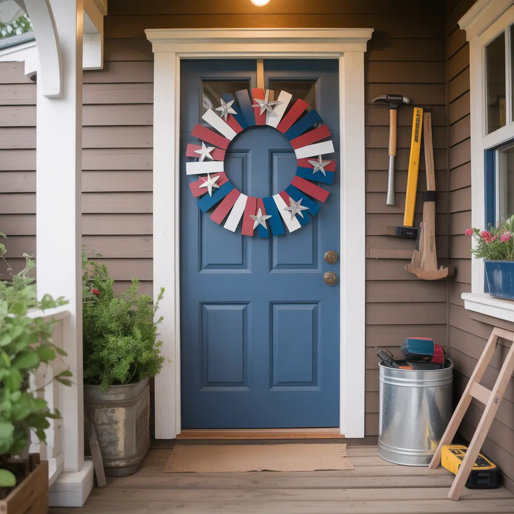 front door 4th of july wreath ideas