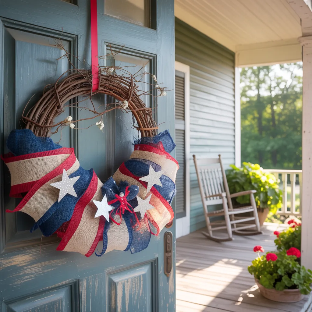 front door 4th of july wreath ideas