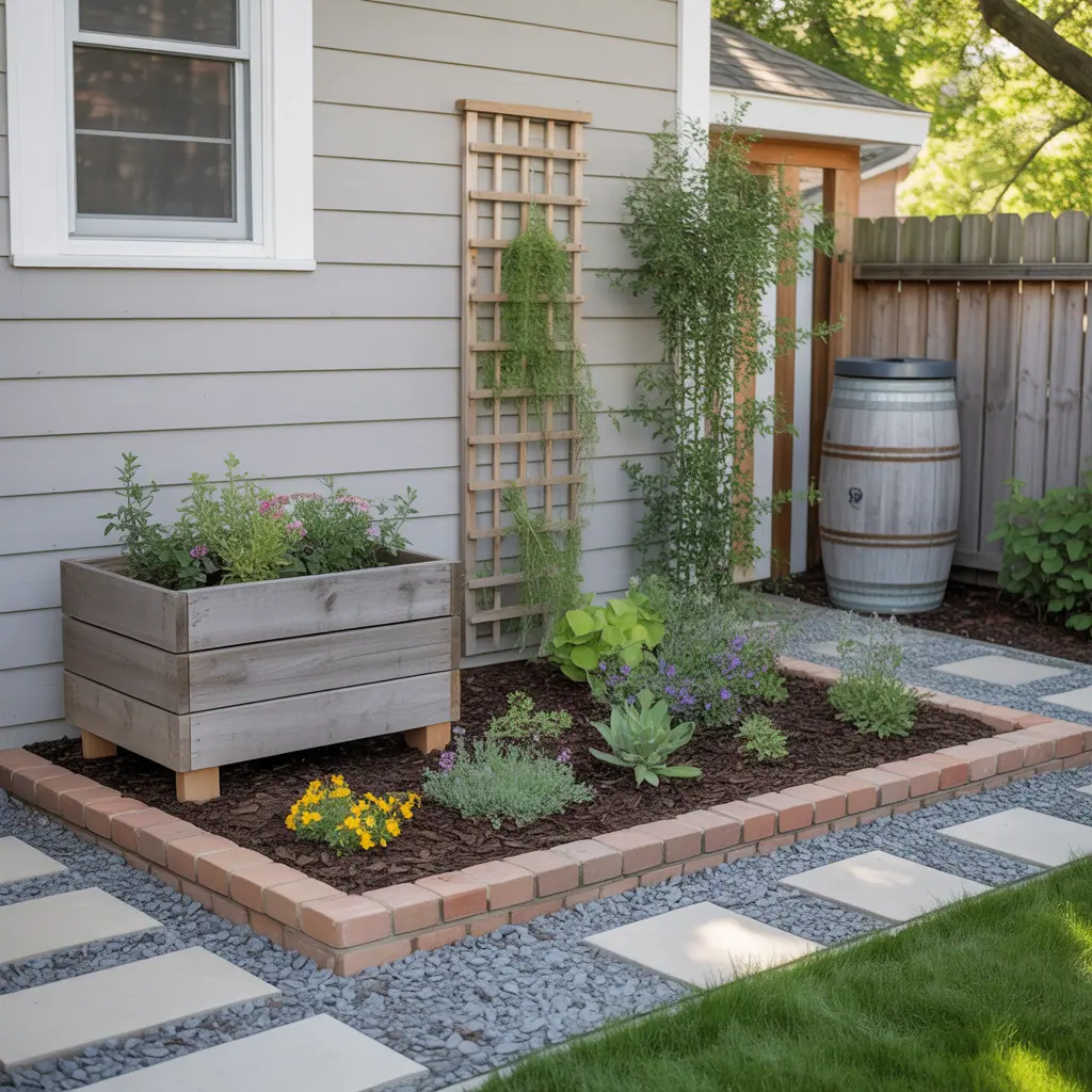 front yard flower bed simple ideas