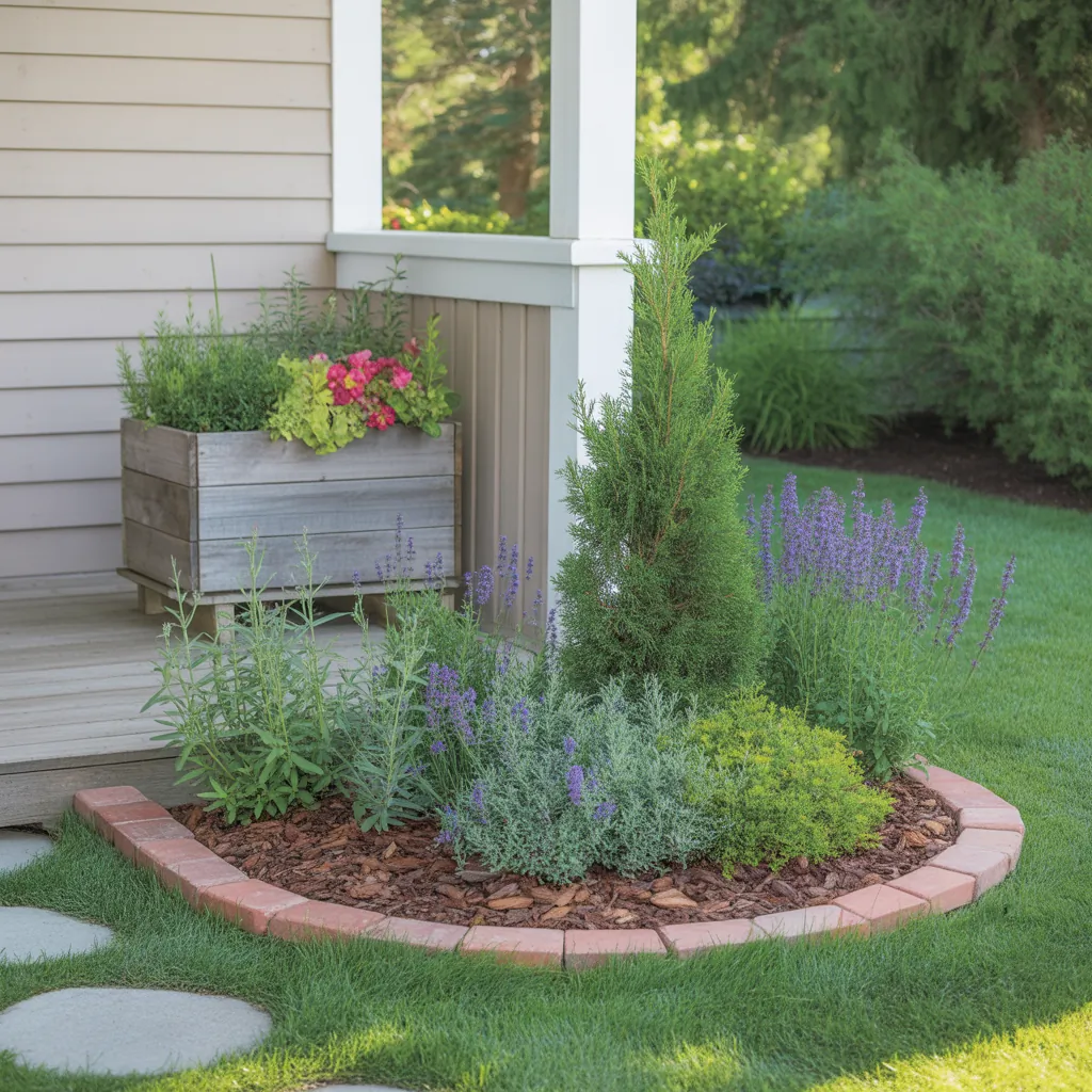 front yard flower bed simple ideas