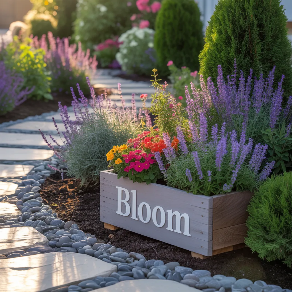 front yard flower bed simple ideas