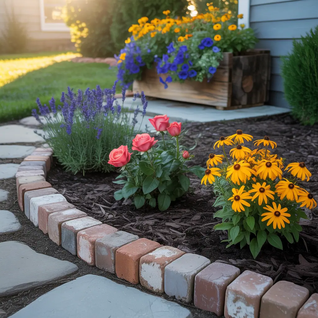 front yard flower bed simple ideas