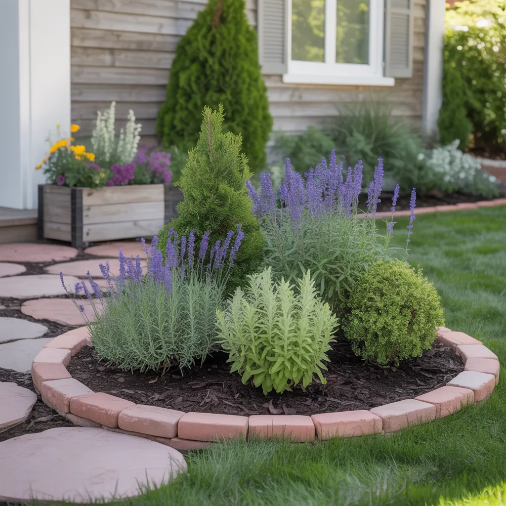 front yard flower bed simple ideas