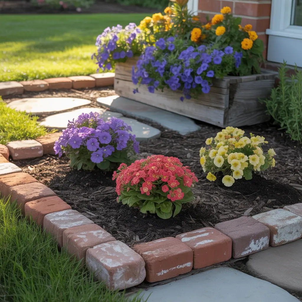 front yard flower bed simple ideas
