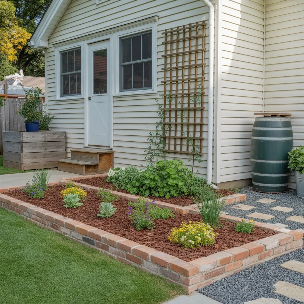 front yard flower bed simple ideas