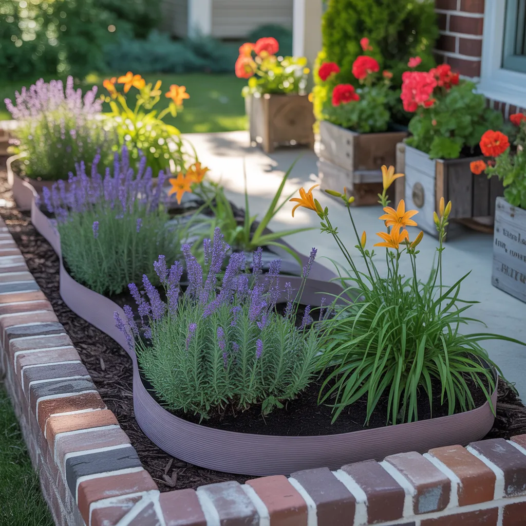 front yard flower bed simple ideas