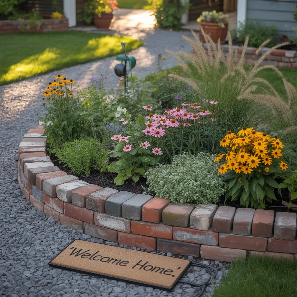 front yard flower bed simple ideas