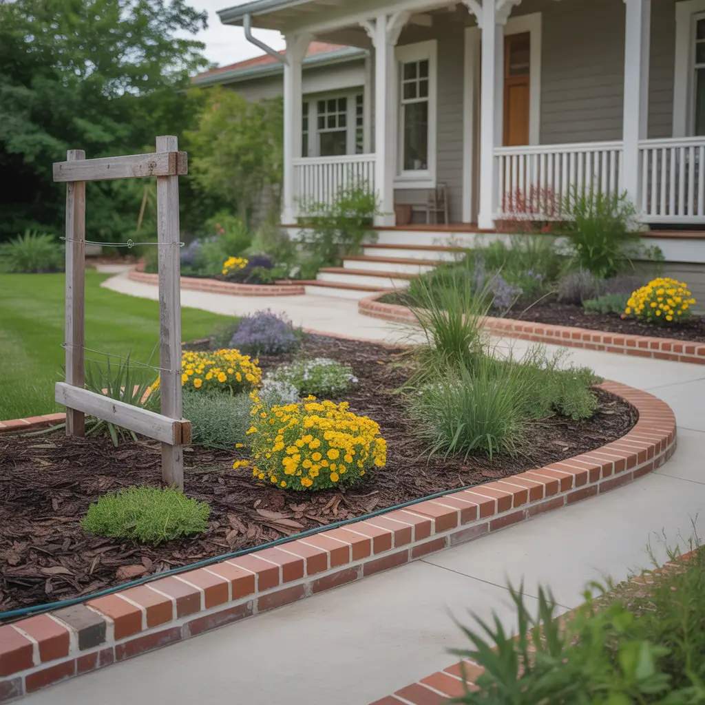 front yard flower bed simple ideas