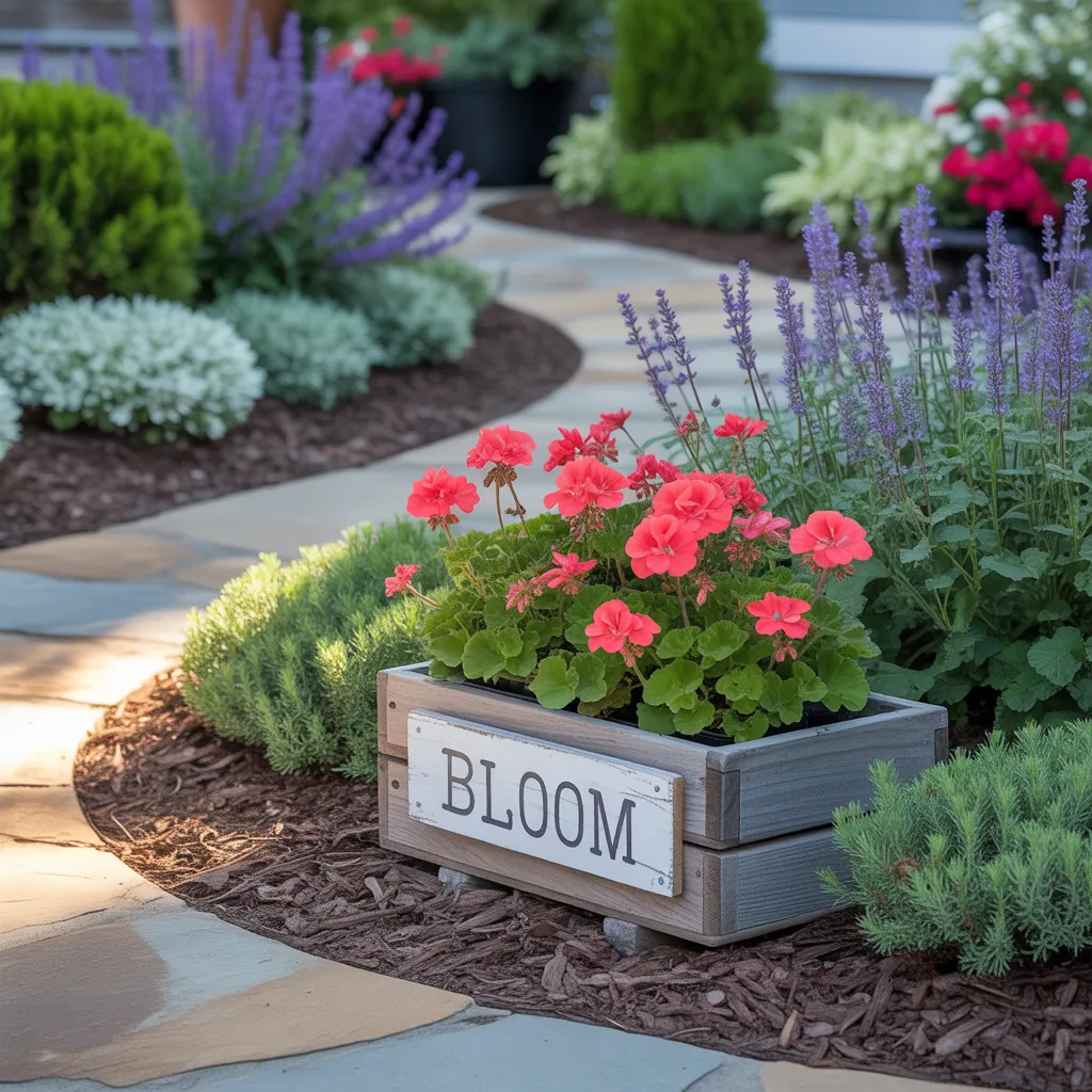 front yard flower bed simple ideas