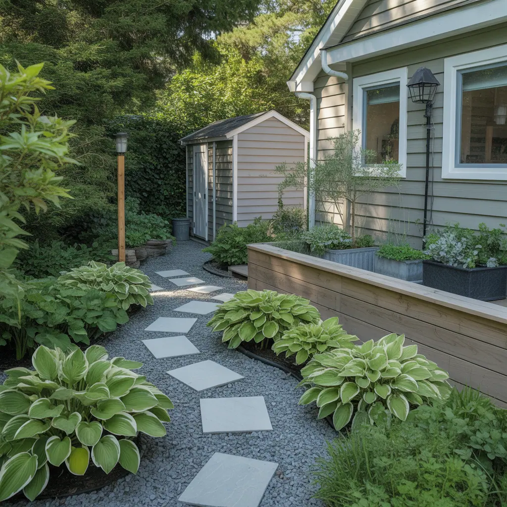front yard hosta outdoor plans garden ideas