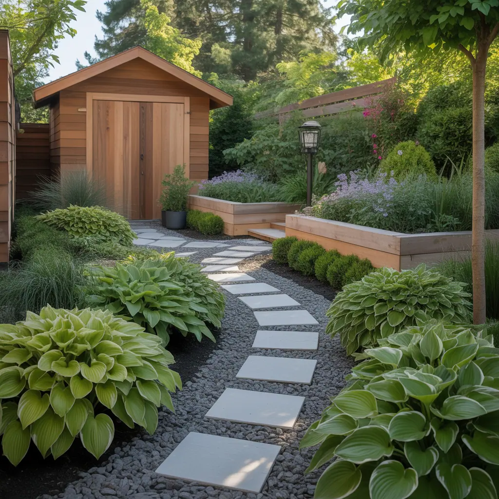 front yard hosta outdoor plans garden ideas