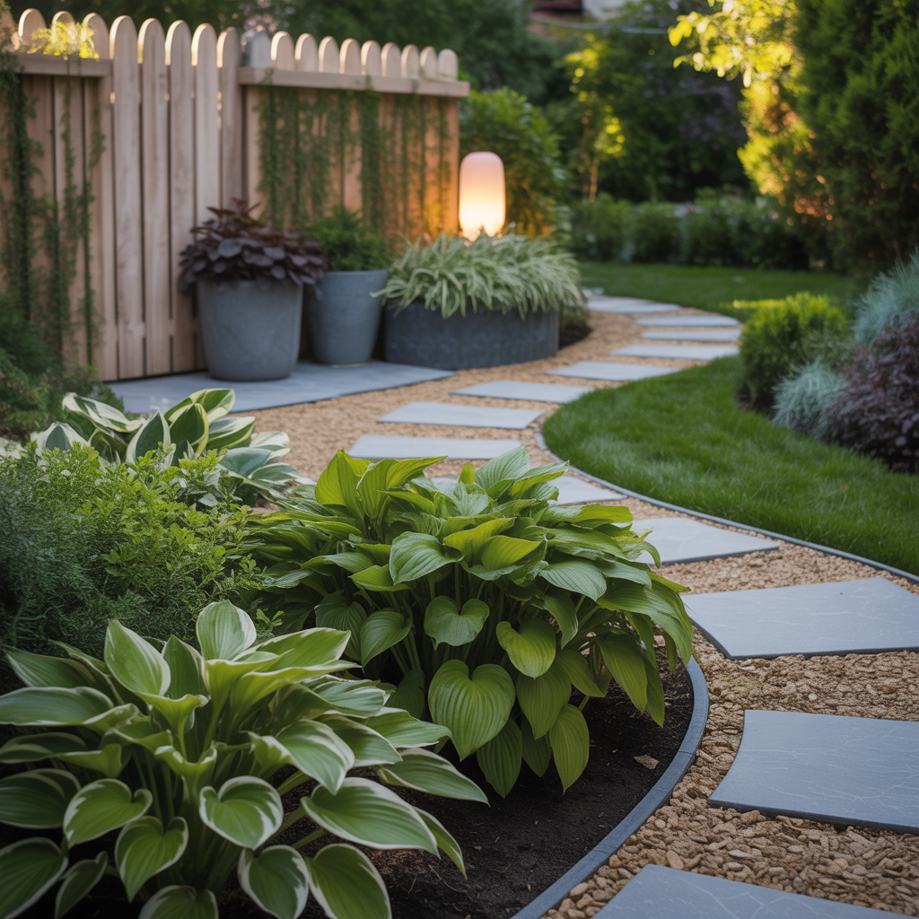 front yard hosta outdoor plans garden ideas