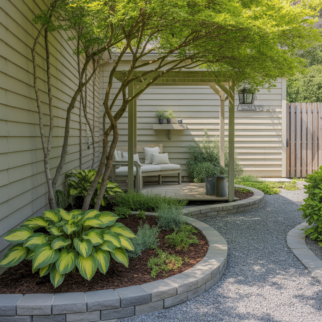 front yard hosta outdoor plans garden ideas