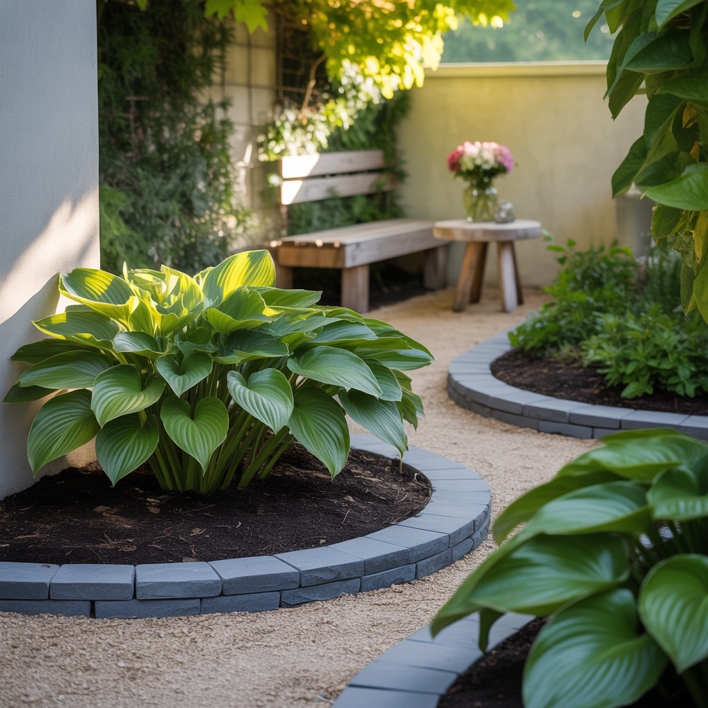 front yard hosta outdoor plans garden ideas