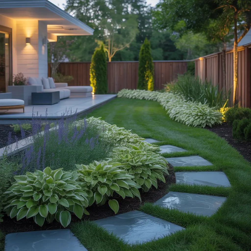 front yard hosta outdoor plans garden ideas