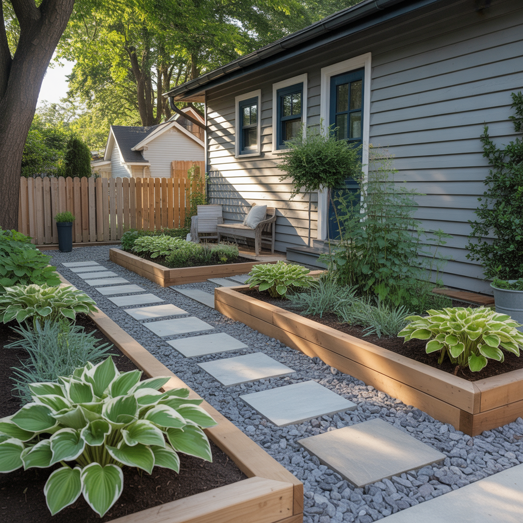 front yard hosta outdoor plans garden ideas