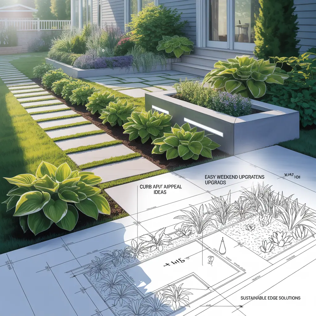 front yard hosta outdoor plans garden ideas