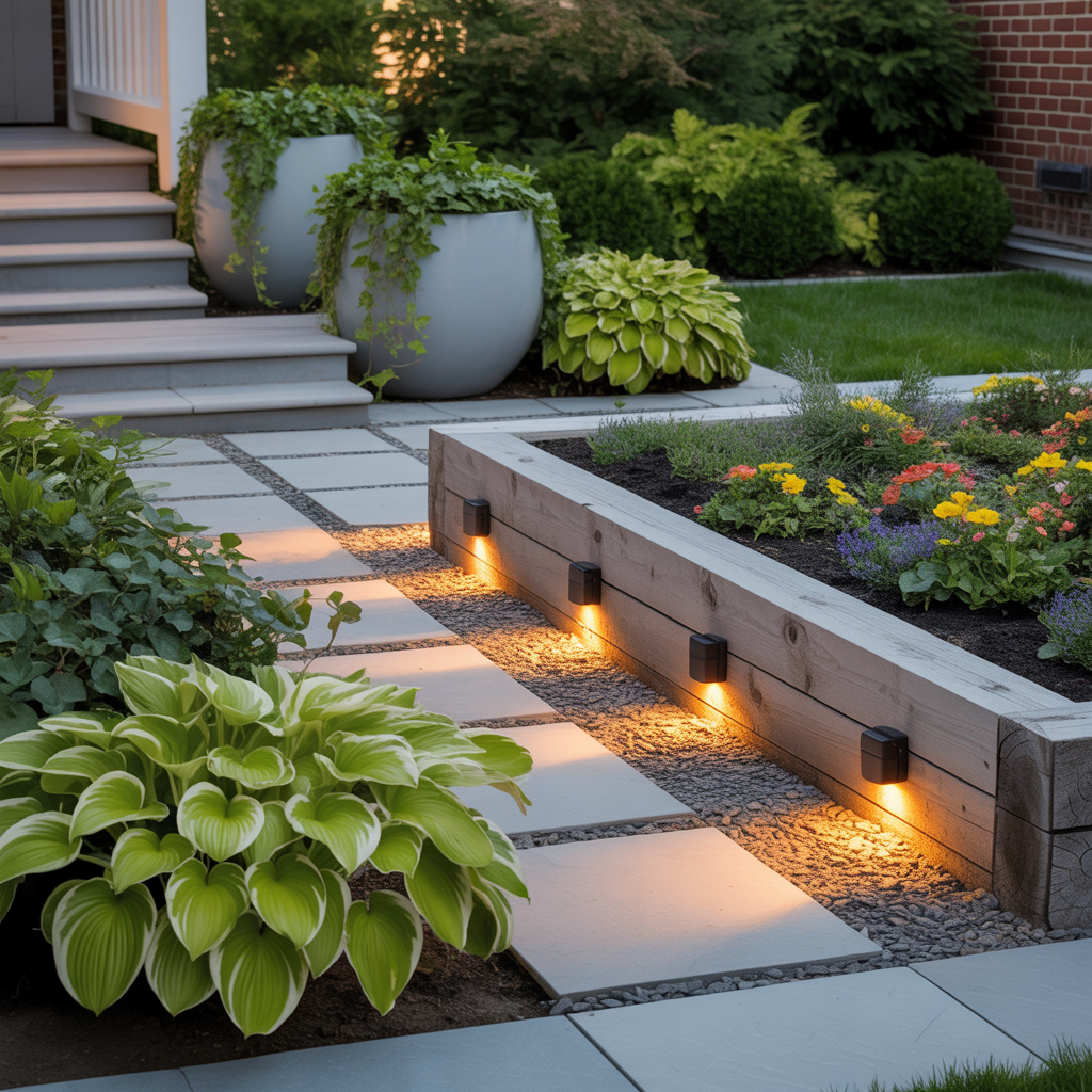 front yard hosta outdoor plans garden ideas