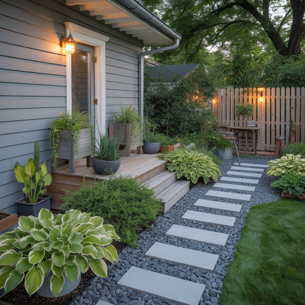 front yard hosta outdoor plans garden ideas