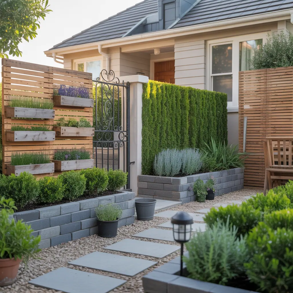 front yard property dividers ideas