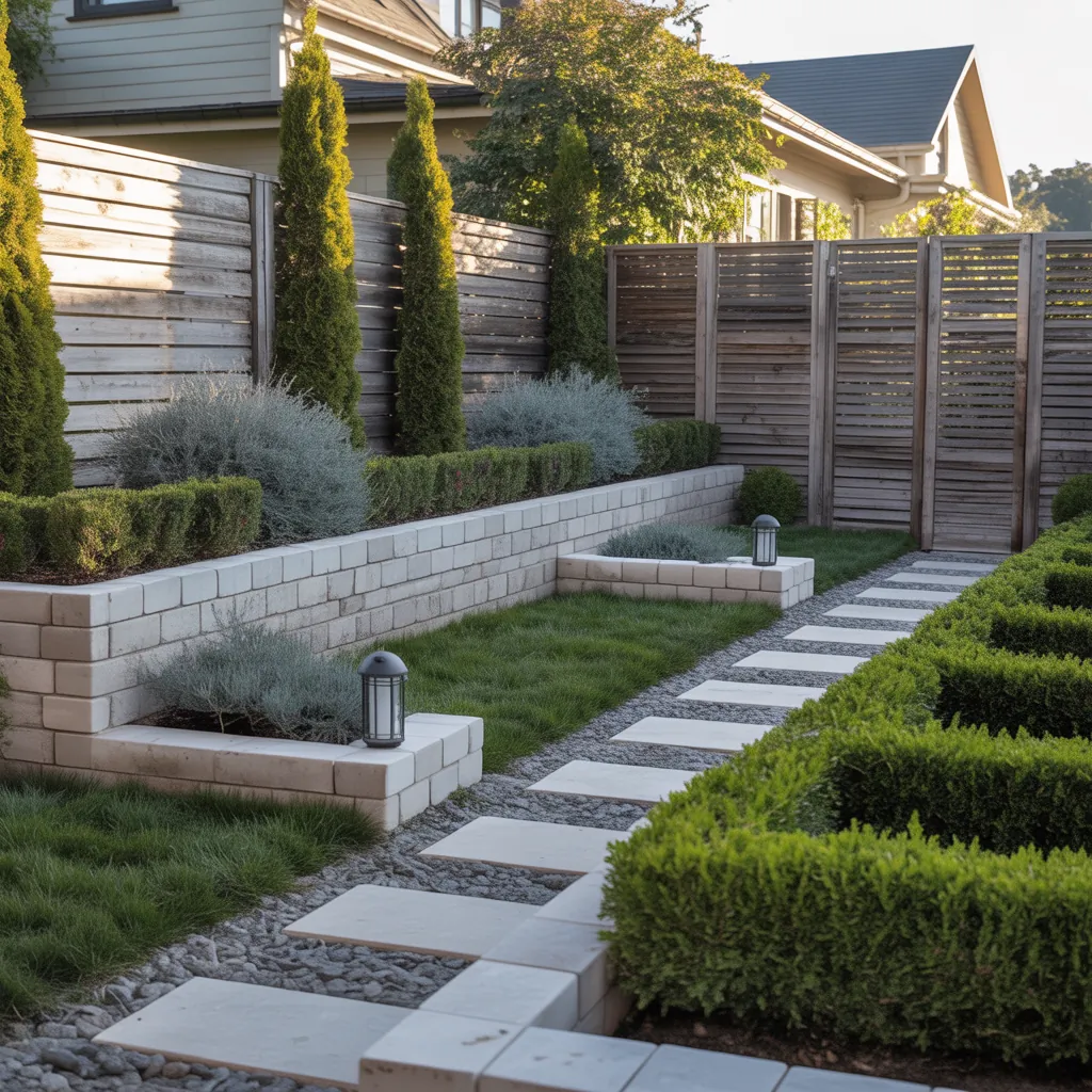 front yard property dividers ideas