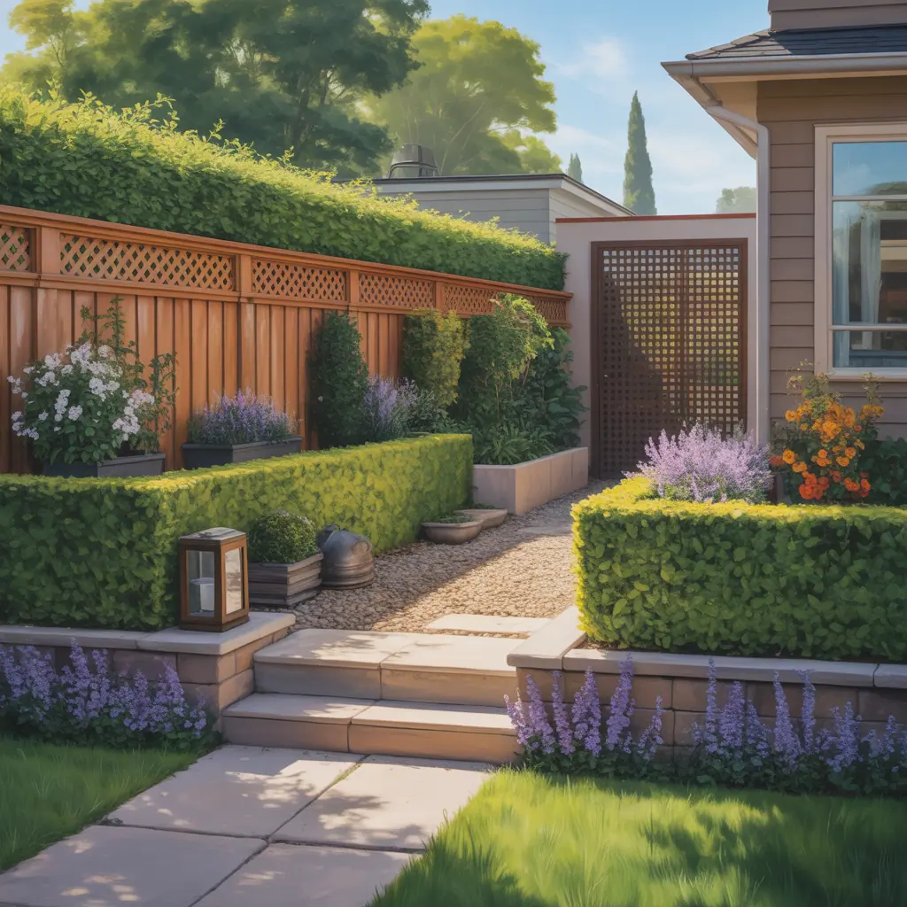 front yard property dividers ideas