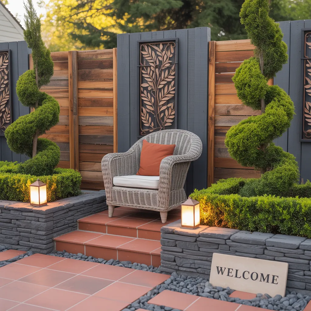 front yard property dividers ideas