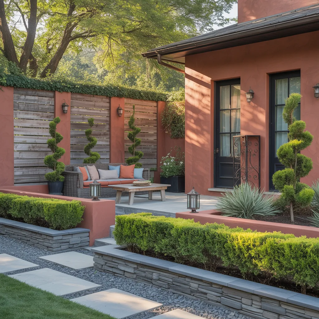 front yard property dividers ideas
