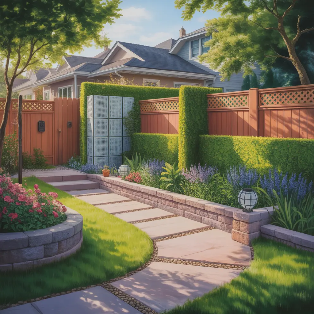 front yard property dividers ideas