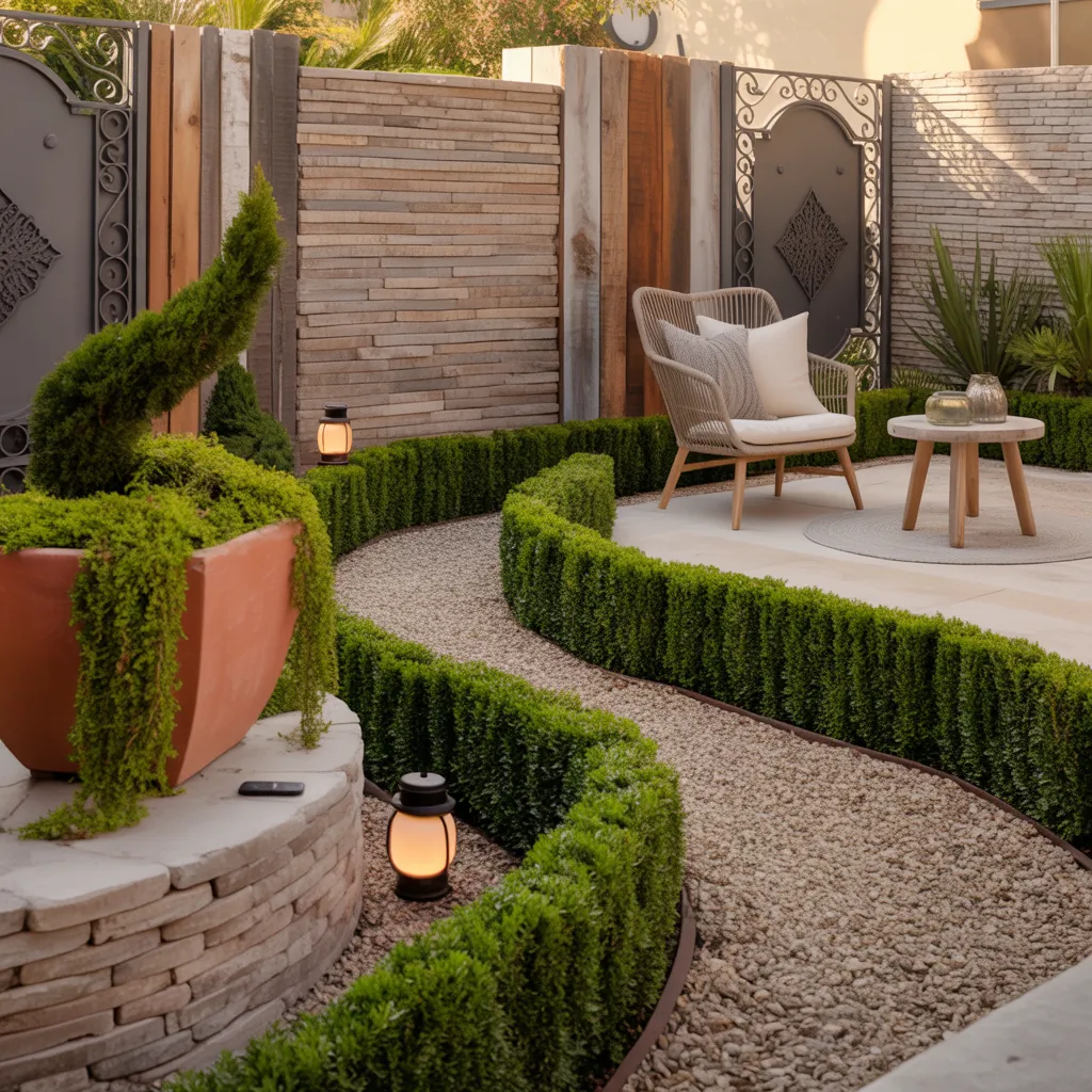 front yard property dividers ideas