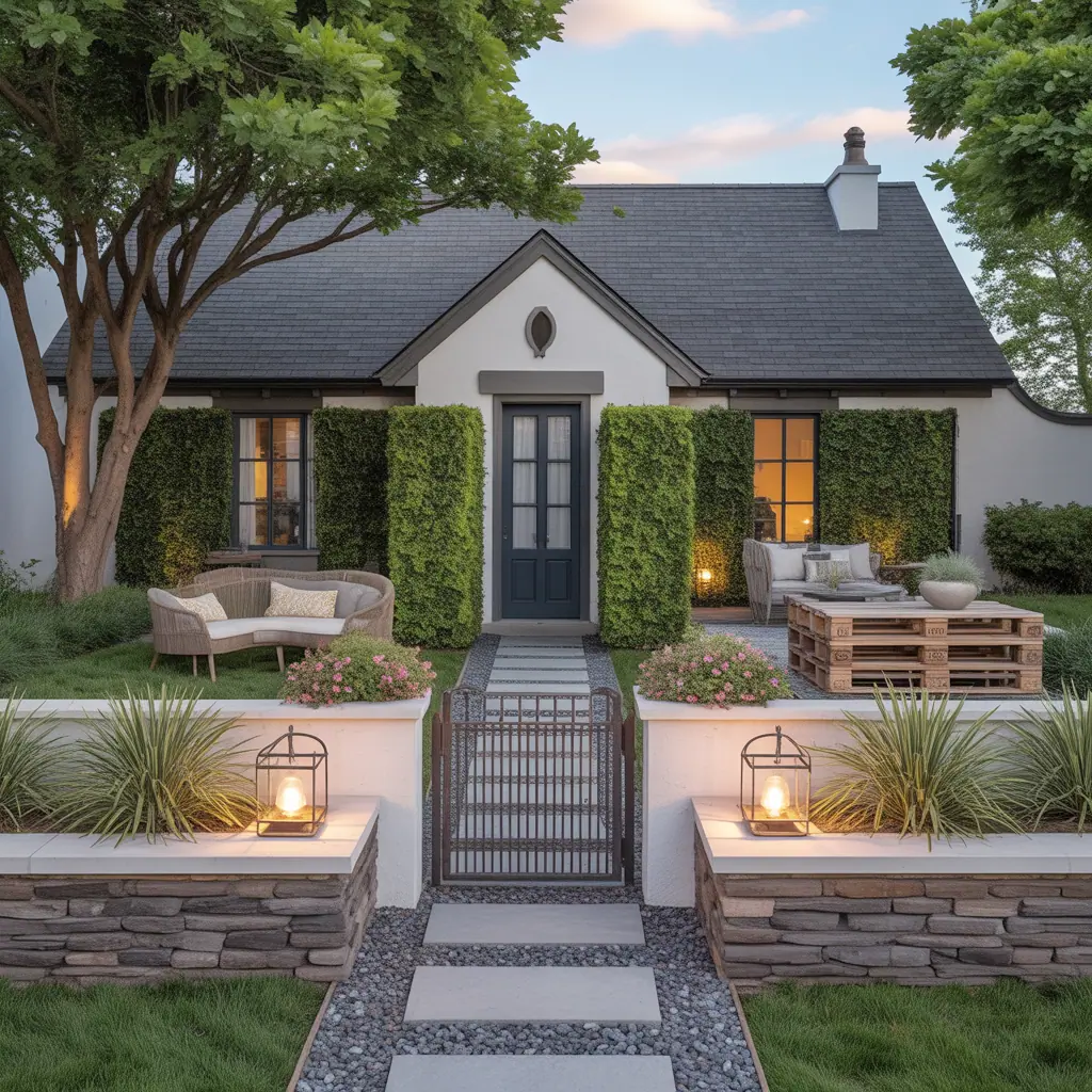 front yard property dividers ideas