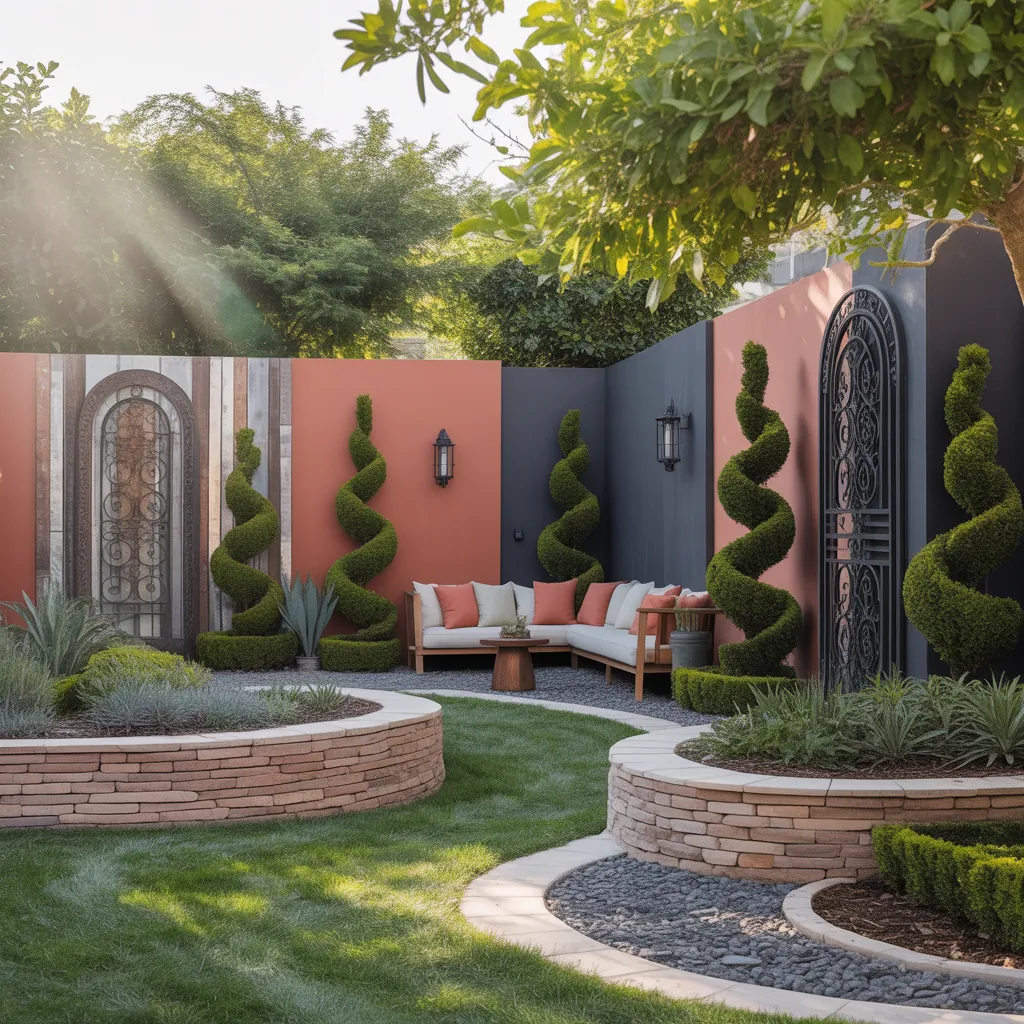 front yard property dividers ideas