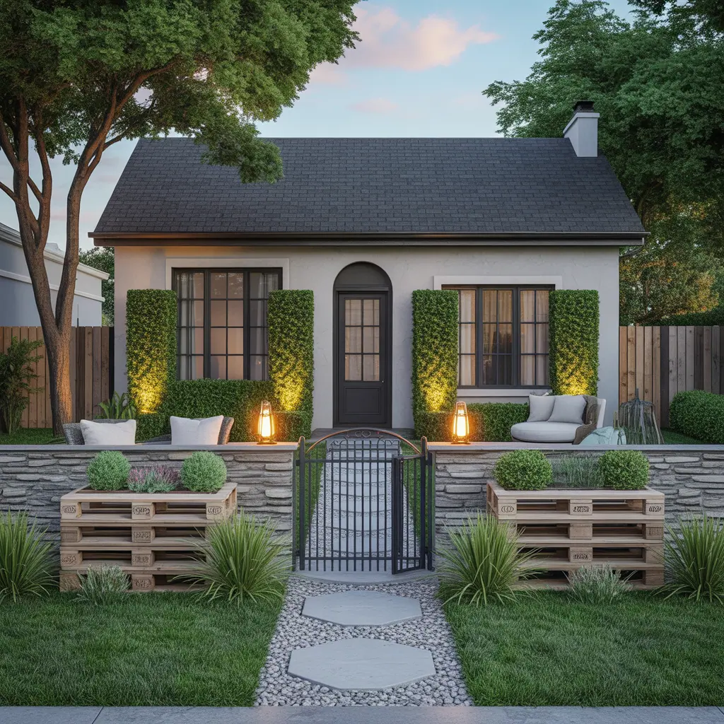 front yard property dividers ideas