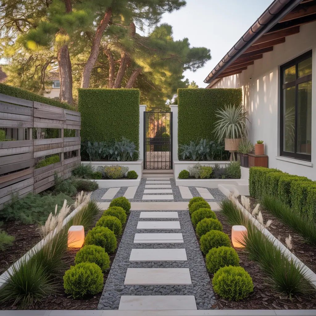 front yard property dividers ideas