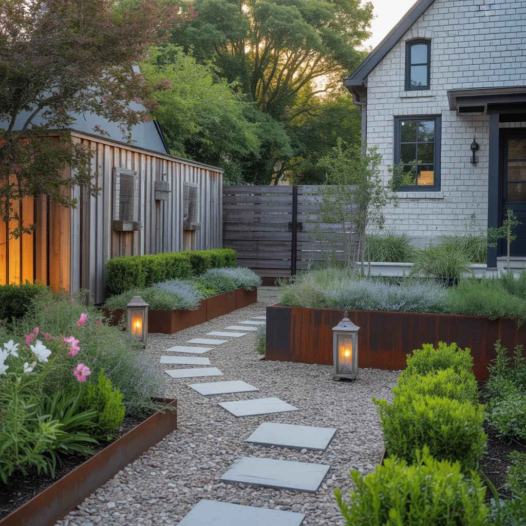 front yard property dividers ideas