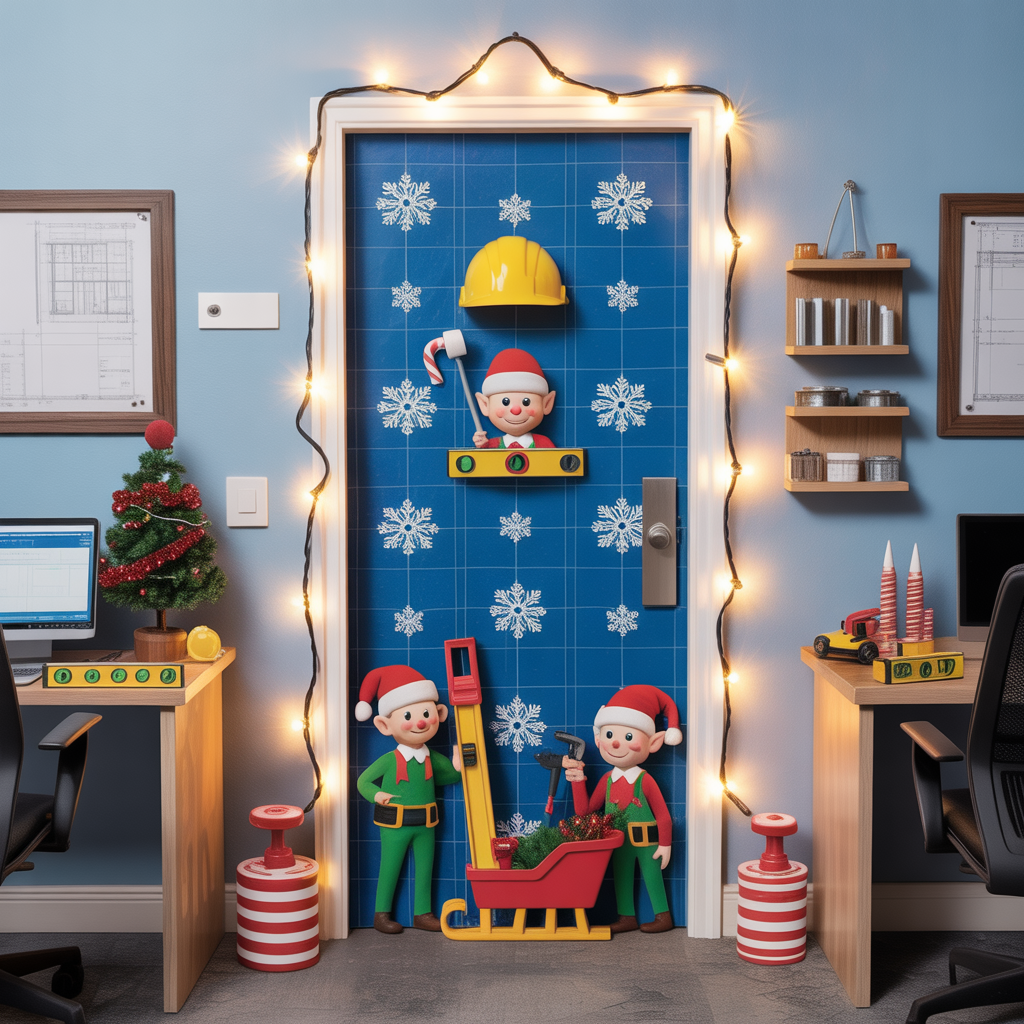 funny office door decorating christmas contest ideas