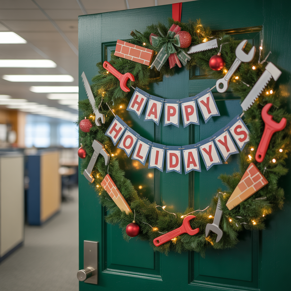 funny office door decorating christmas contest ideas