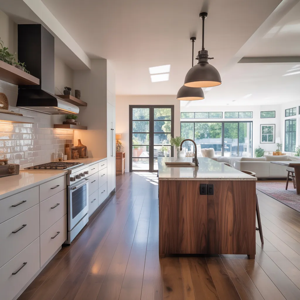 galley kitchen ideas open living room