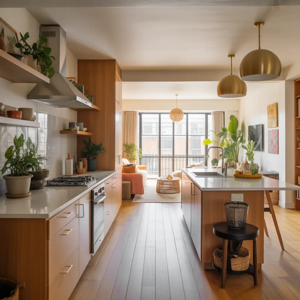 galley kitchen ideas open living room