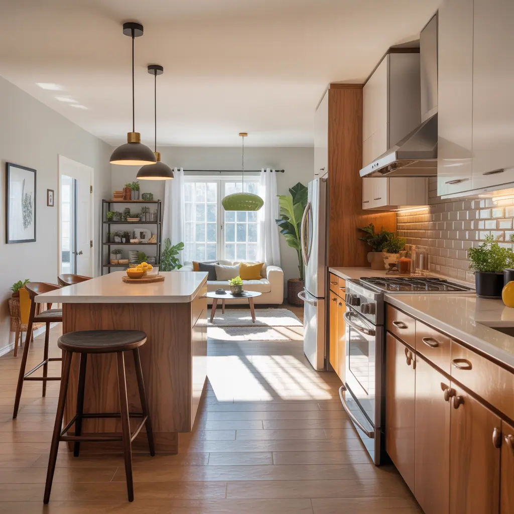 galley kitchen ideas open living room