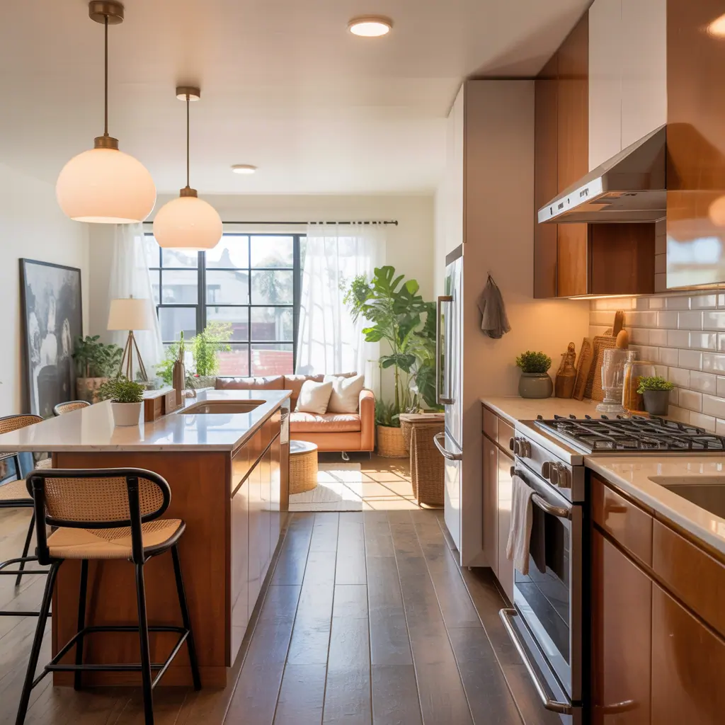 galley kitchen ideas open living room