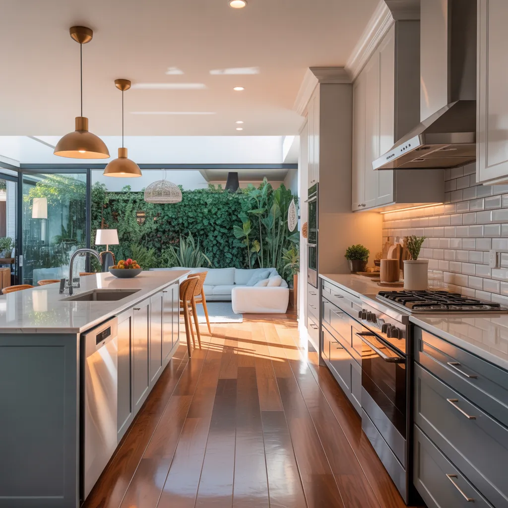 galley kitchen ideas open living room