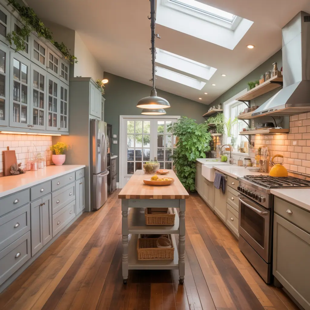 galley kitchen ideas open living room