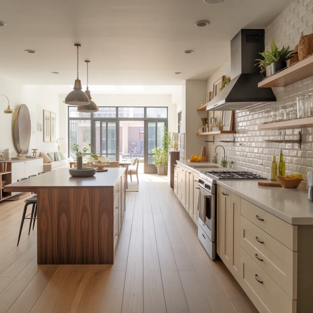 galley kitchen ideas open living room