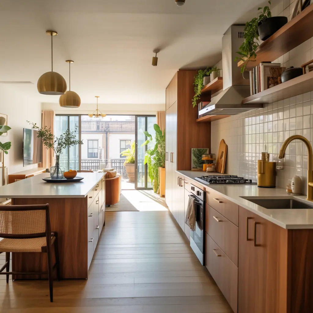 galley kitchen ideas open living room